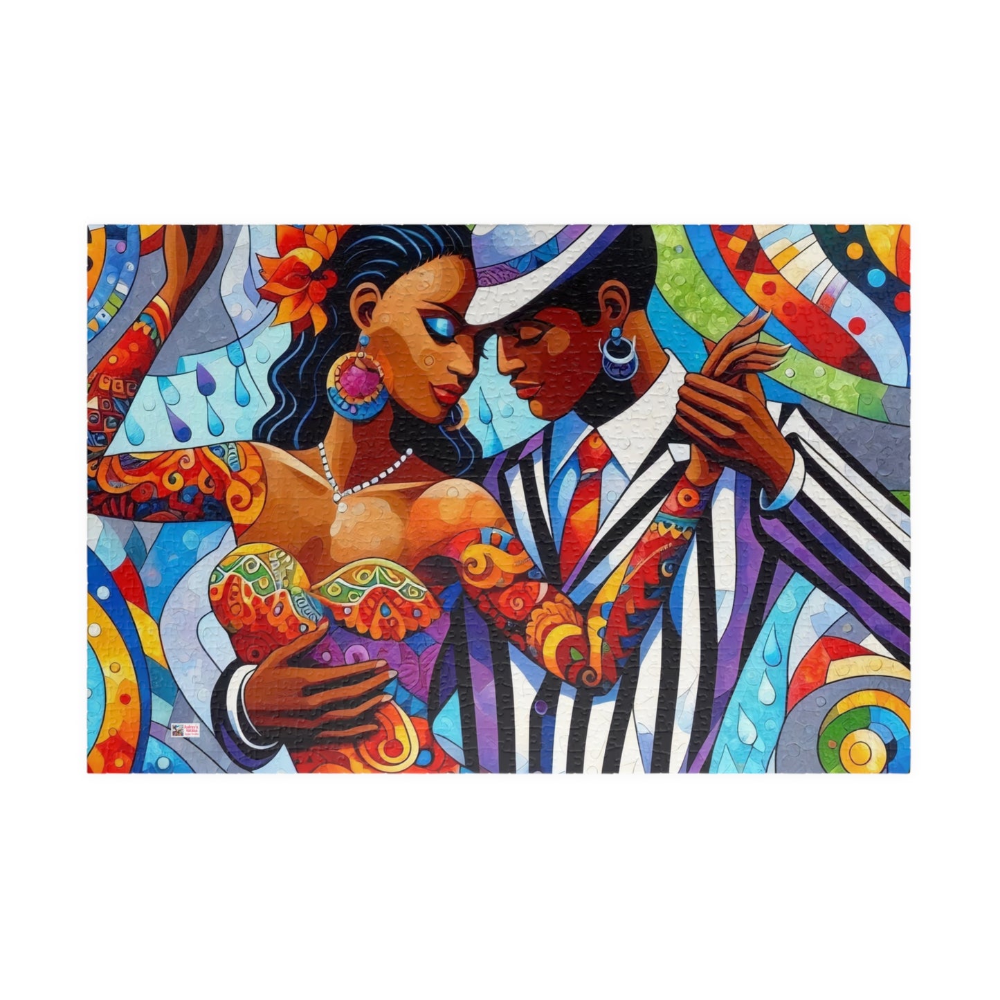Sultry Tango Jigsaw Puzzle US: Intense Passionate Black Jazz Era Dancers (110-1014-piece)