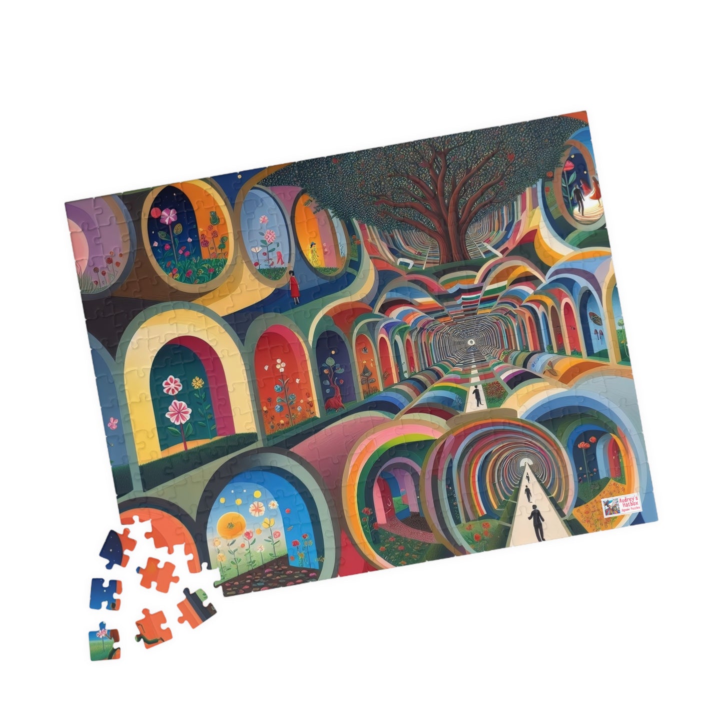 City of Arches Jigsaw Puzzle US: Dreamlike Fantasy Tunnel Underworld (110-1014-piece)