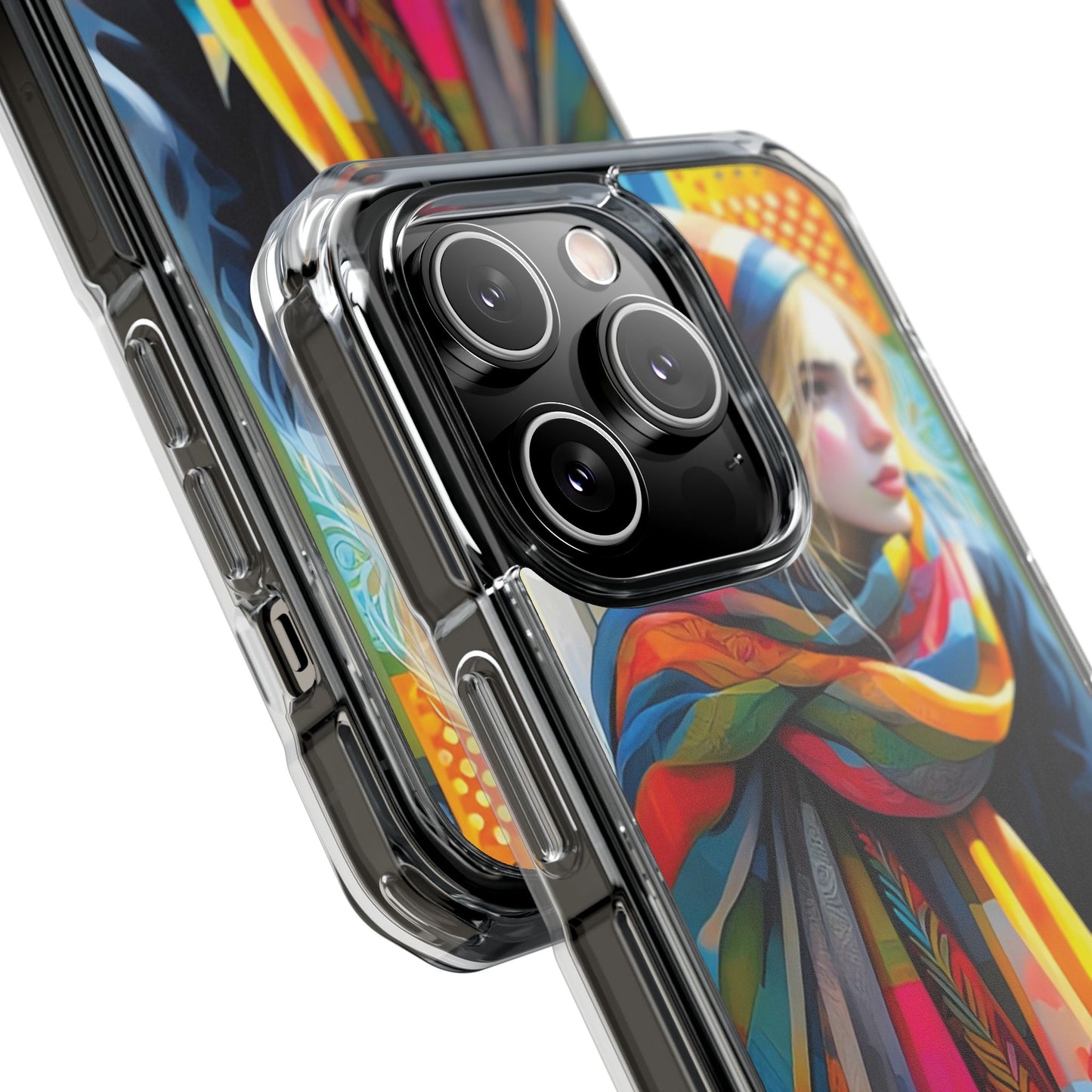 Rainbow Scarf - Magnetic Clear Impact Cases