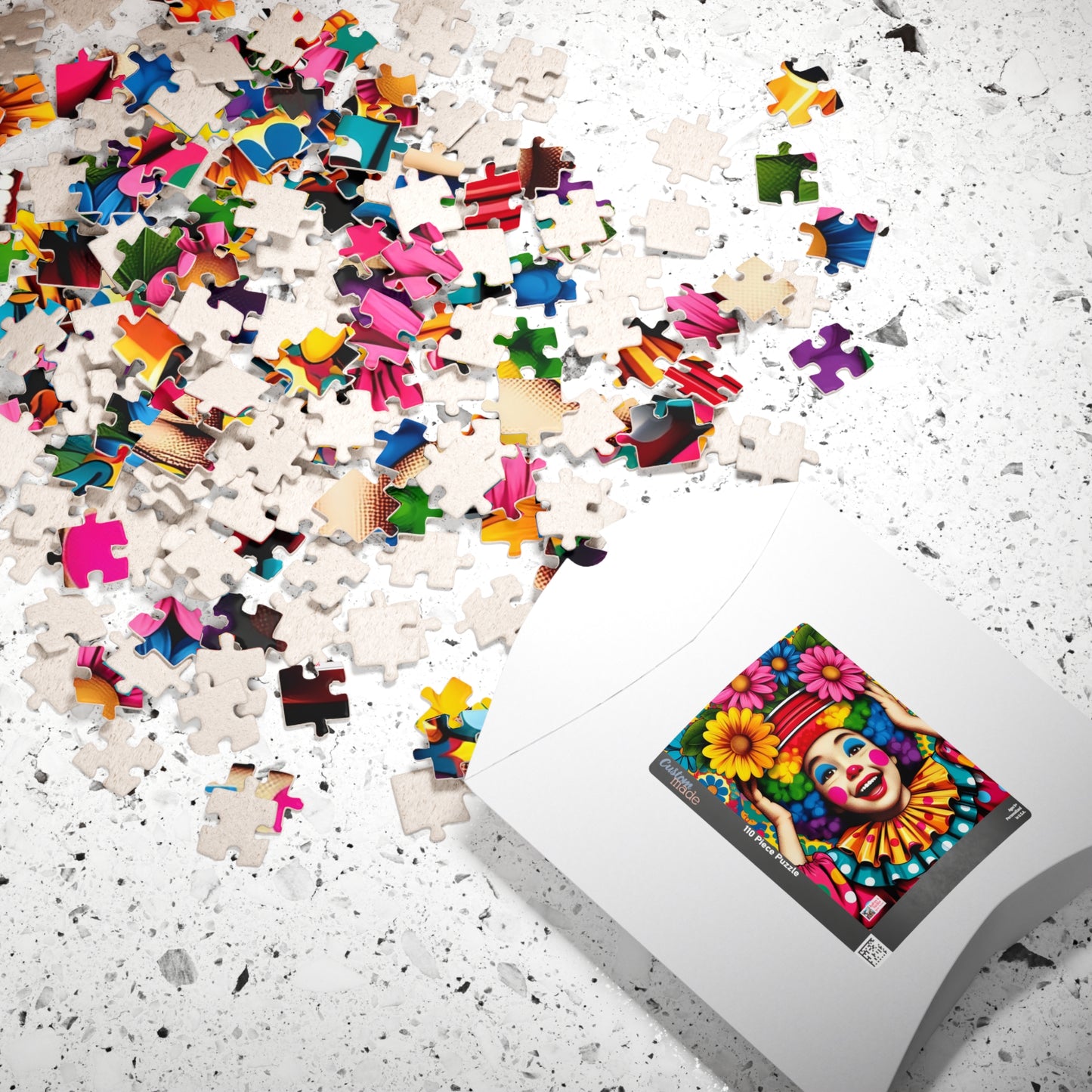 Little Miss Flowerpot Jigsaw Puzzle US: Colorful Child Clown, (110-1014-pieces)
