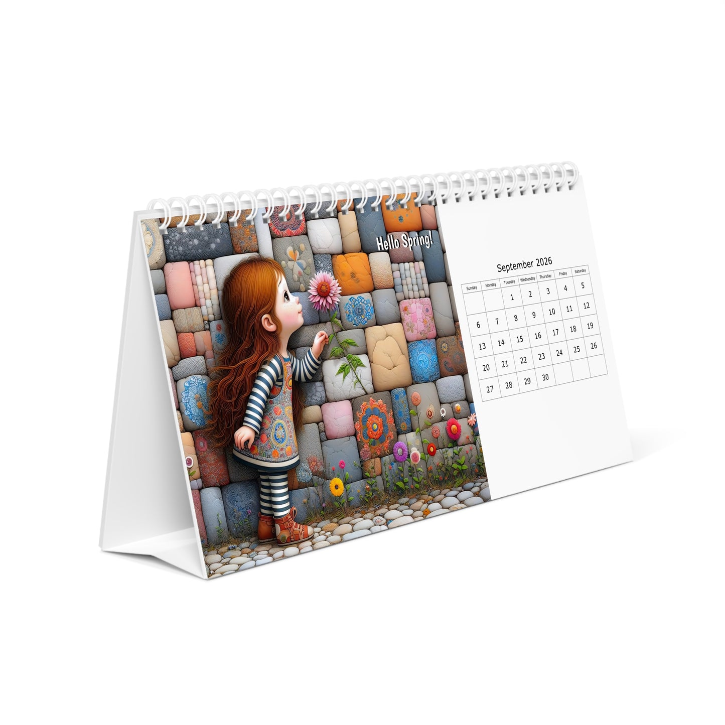 Audrey's Hatbox 2026 Desk Calendar Australia - Decorate your Work Space with a Different Enchanting Image for Every Month