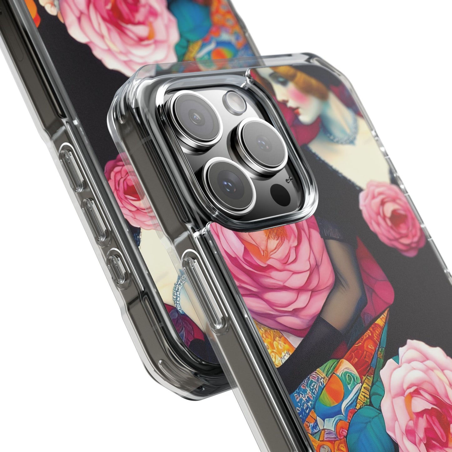 Lady of the Roses - Magnetic Clear Impact Cases