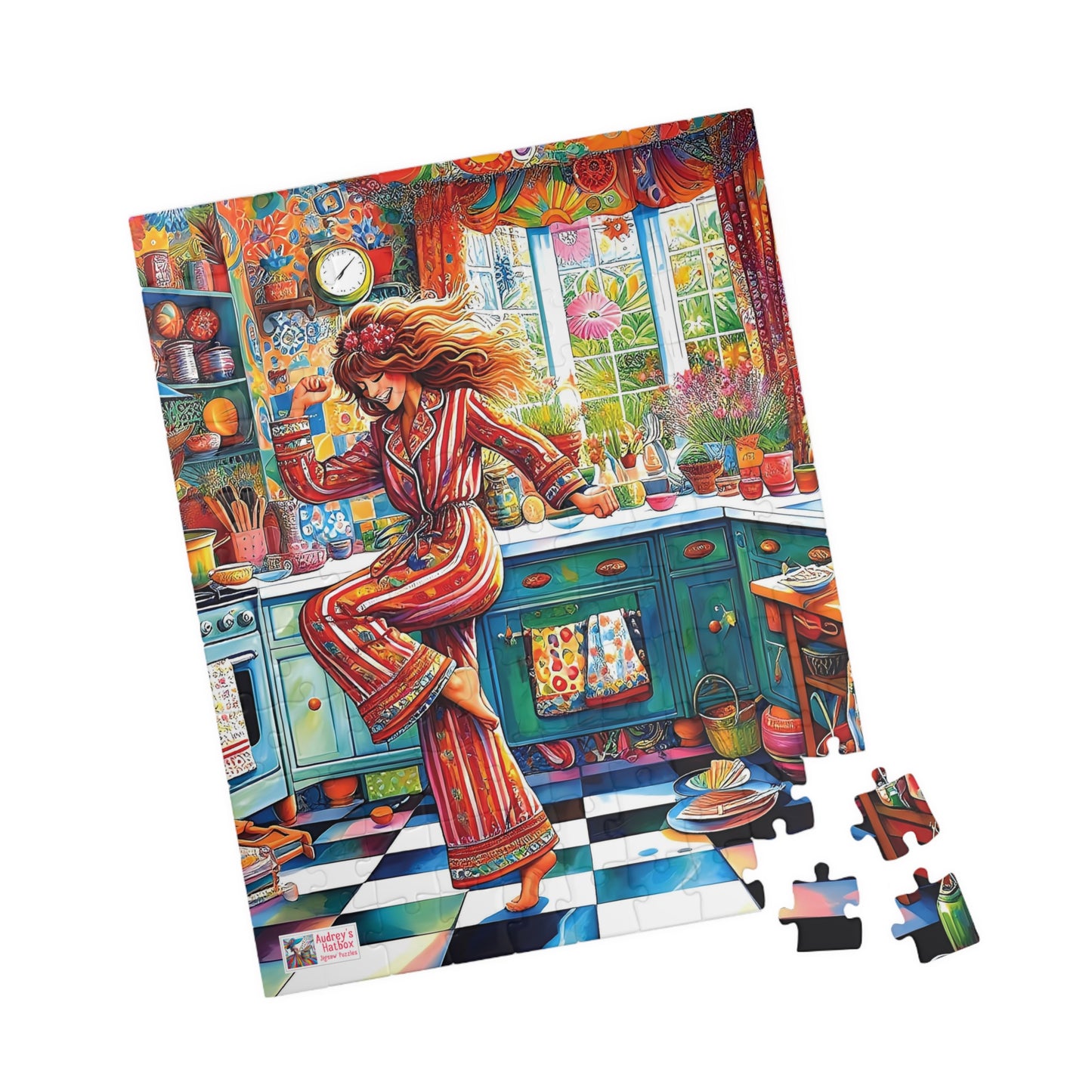 Dance Like No-one's Watching Jigsaw Puzzle (110, 252, 520, 1014-piece). Cute, fun. playful and quirky. Great gift idea. Family Activity