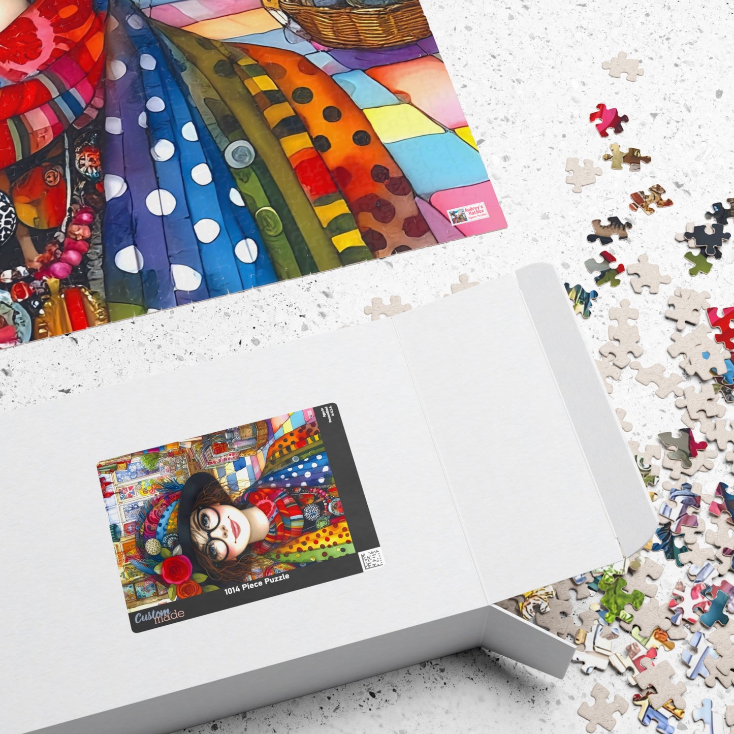 Quirky Treasures Jigsaw Puzzle (110, 252, 520, 1014-piece). Cute, fun. playful and quirky. Great gift idea. Family Game Activity. All Ages.